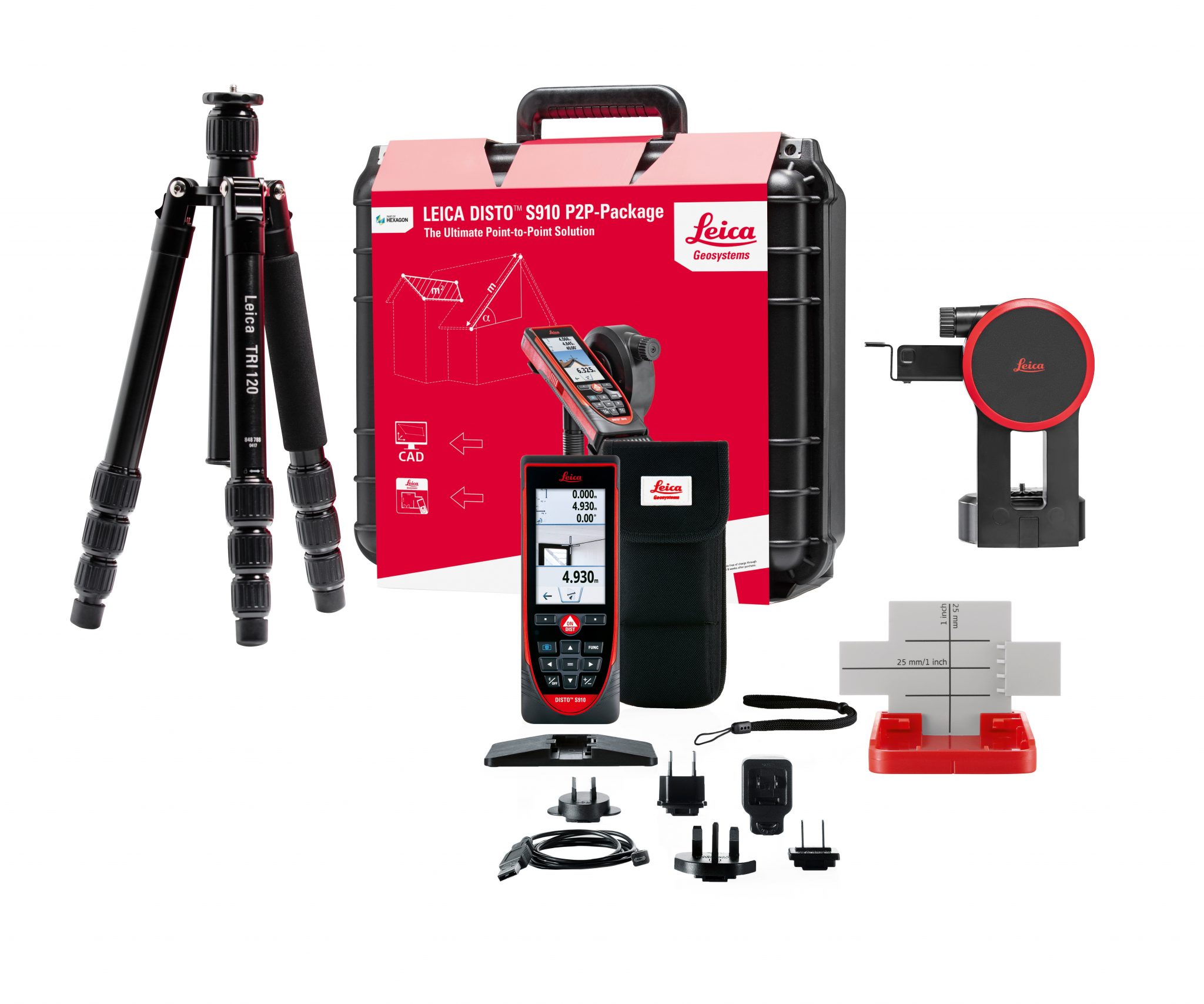 Leica S910 Laser Measure, 0.05 → 300m Range, ±1 mm Accuracy