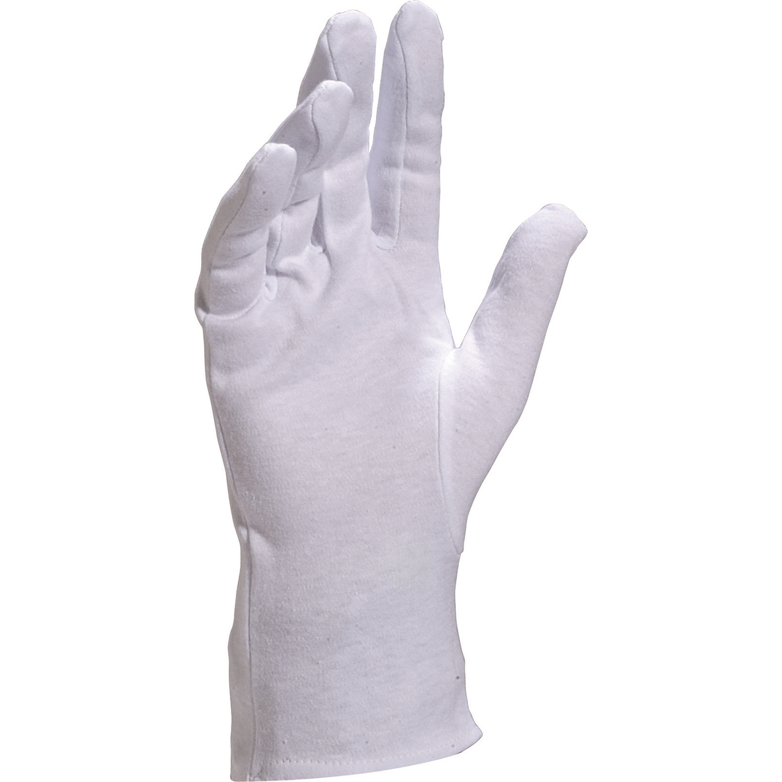 Delta Plus COB40 White Cotton Work Gloves, Size 6, Uncoated Coating