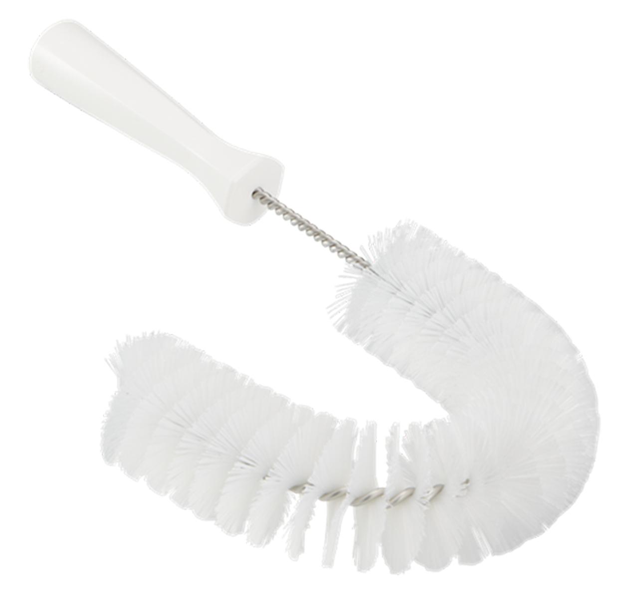 Vikan Medium Bristle White Scrubbing Brush, Polyester bristle material