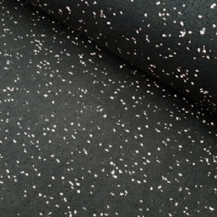 RS PRO Black, Grey Anti-Slip Flooring NR/SBR Rubber Roll 10m x 1.25m x 5mm