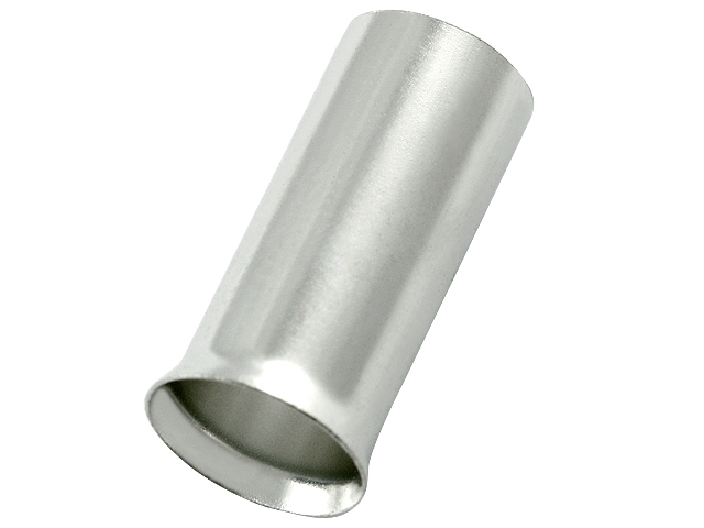 RS PRO Crimp Bootlace Ferrule, 18mm Pin Length, 7.7mm Pin Diameter, 25mm² Wire Size