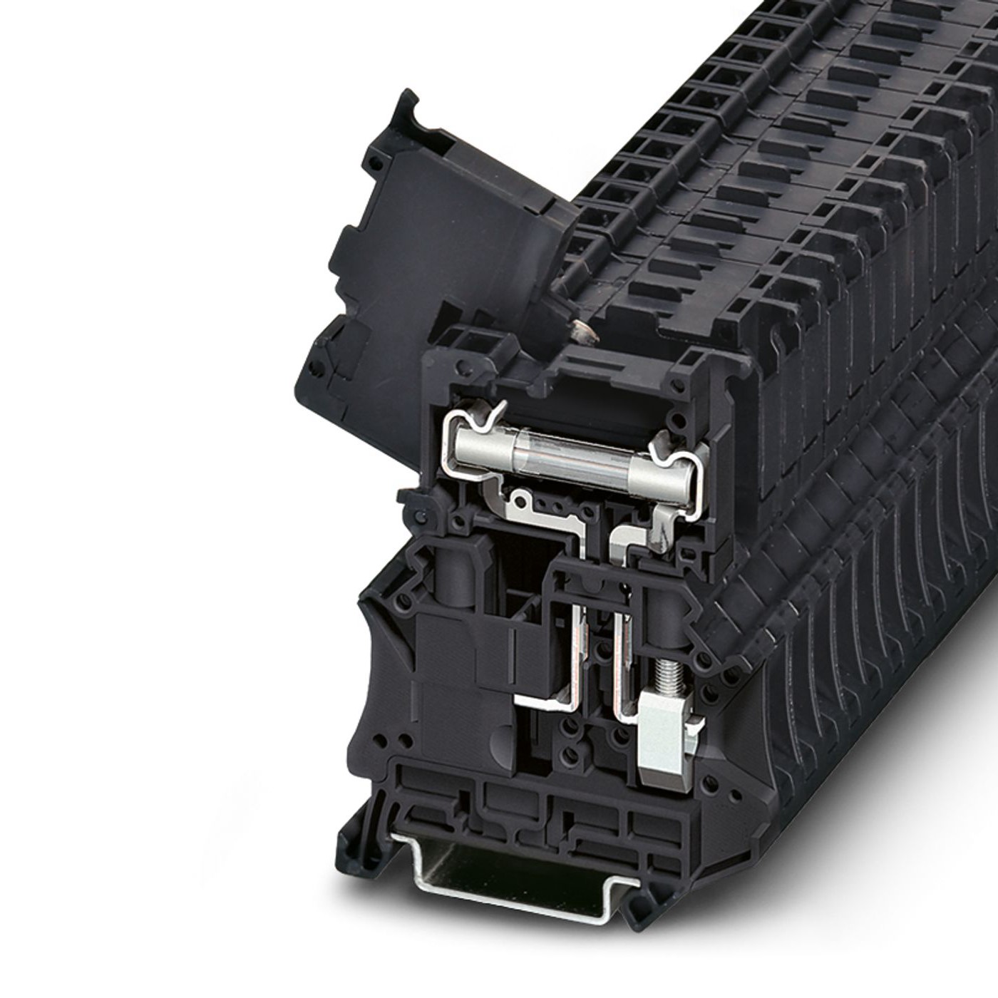 Phoenix Contact 3046401 UT 6-HESI (6.3X32) Series Black, Single-Level, Screw Termination, Fused