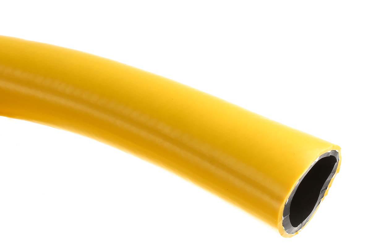 RS PRO PVC, Hose Pipe, 25mm ID, 32.5mm OD, Yellow, 25m