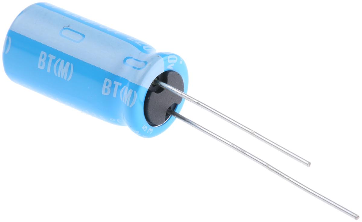 Nichicon 220μF Aluminium Electrolytic Capacitor 50V dc, Radial, Through Hole - UBT1H221MPD8