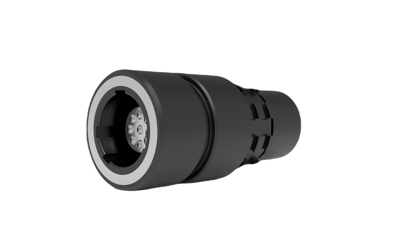 Amphenol NEXUS Technologies Connector, 9 Contacts, Cable, Socket, Female, IP68, IP69K, RANGER Series