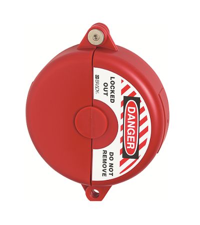 ABUS Red Polypropylene Gate Valve Lockout, 9mm Shackle, 127mm Attachment