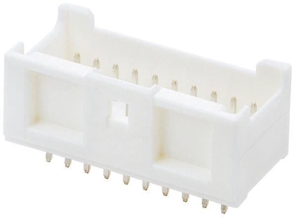 Molex MicroClasp Series Straight Through Hole PCB Header, 20 Contact(s), 2 mm Pitch, 2 Row, Shrouded