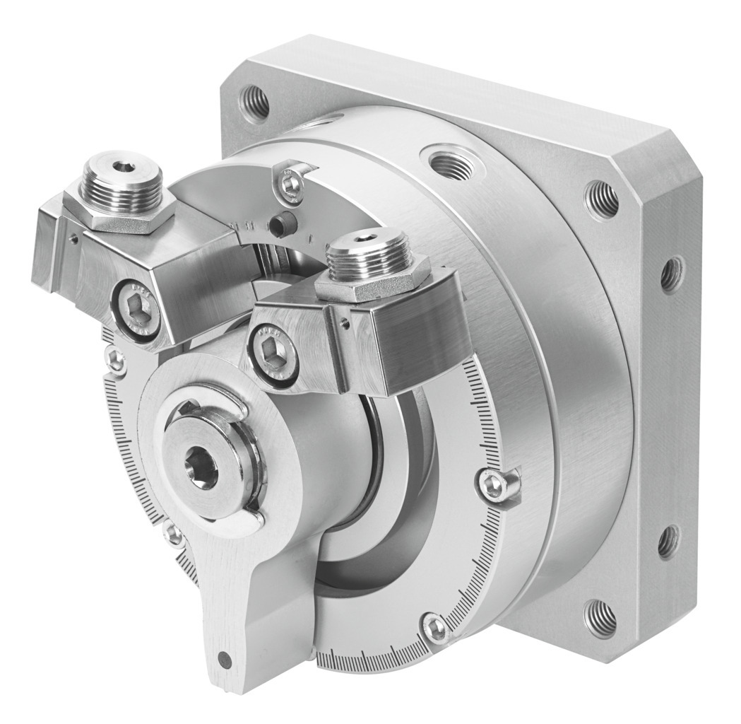 Festo DSM Series 10 bar Double Action Pneumatic Rotary Actuator, 270° Rotary Angle, 25mm Bore