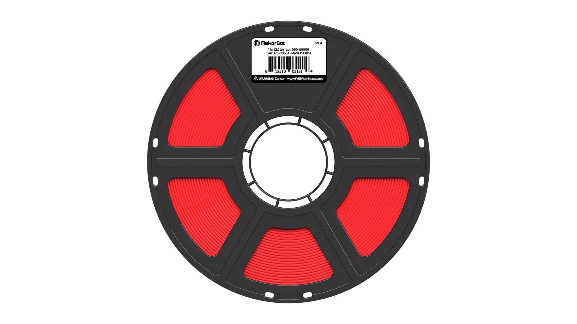 Ultimaker 1.75mm Red PLA 3D Printer Filament, 1kg