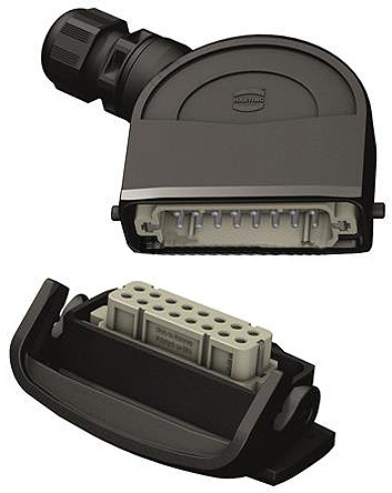HARTING Han Eco Heavy Duty Power Connector Hood, M20 Thread, Right Angle Han Range