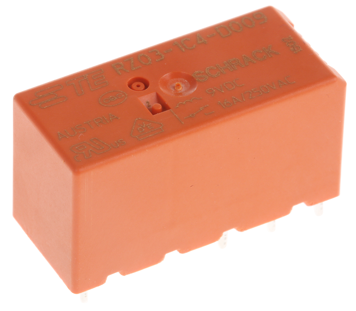 TE Connectivity PCB Mount Power Relay, 24V dc Coil, 16A Switching Current, SPST