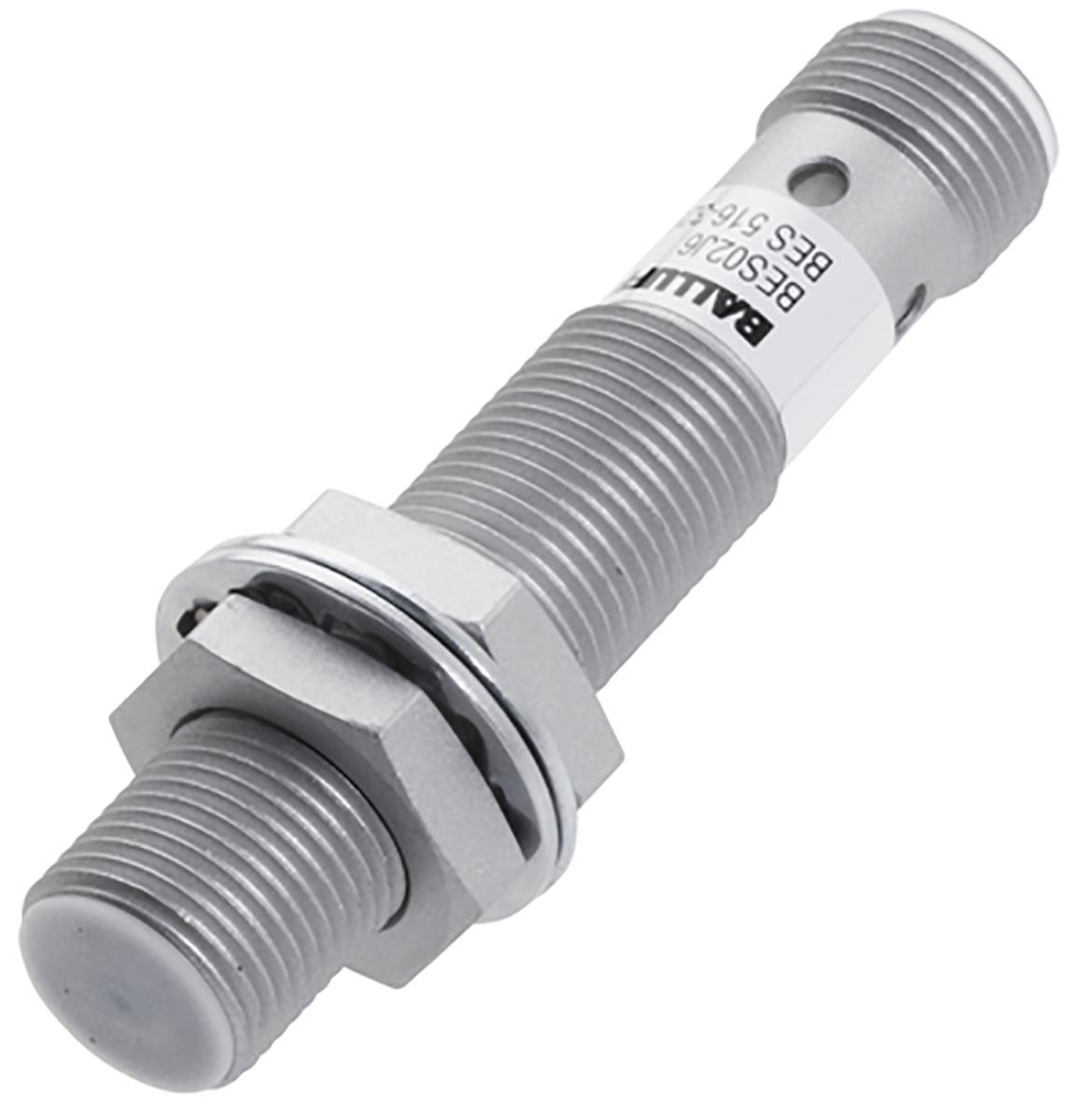 BALLUFF Inductive Threaded Barrel Proximity Sensor, M12, 2 mm Detection, PNP NO, 10 → 30 V dc