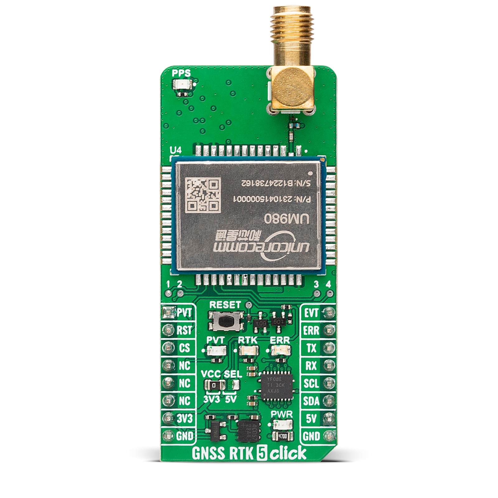 MikroElektronika GNSS RTK 5 Click Evaluation Board Evaluation Board for Navigation And Positioning Application 1.176