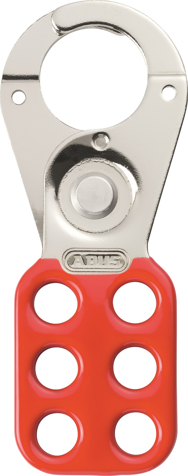 ABUS Red Steel Lockout Hasp, 3.81cm Attachment