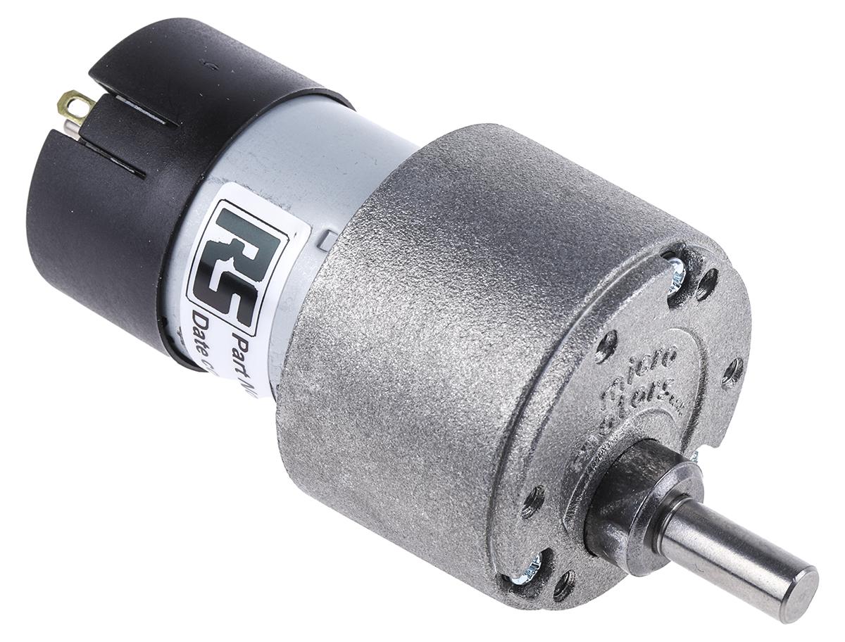 Micromotors Geared DC Geared Motor, 24 V dc, 15 Ncm, 110 rpm, 6mm Shaft Diameter