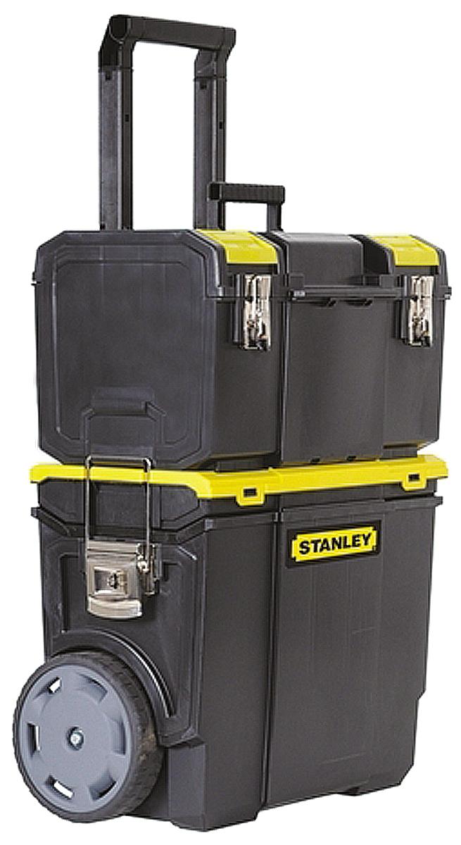 Stanley 3 in 1 2 drawers  Plastic Tool Box 2 Wheels, 475 x 284 x 475mm
