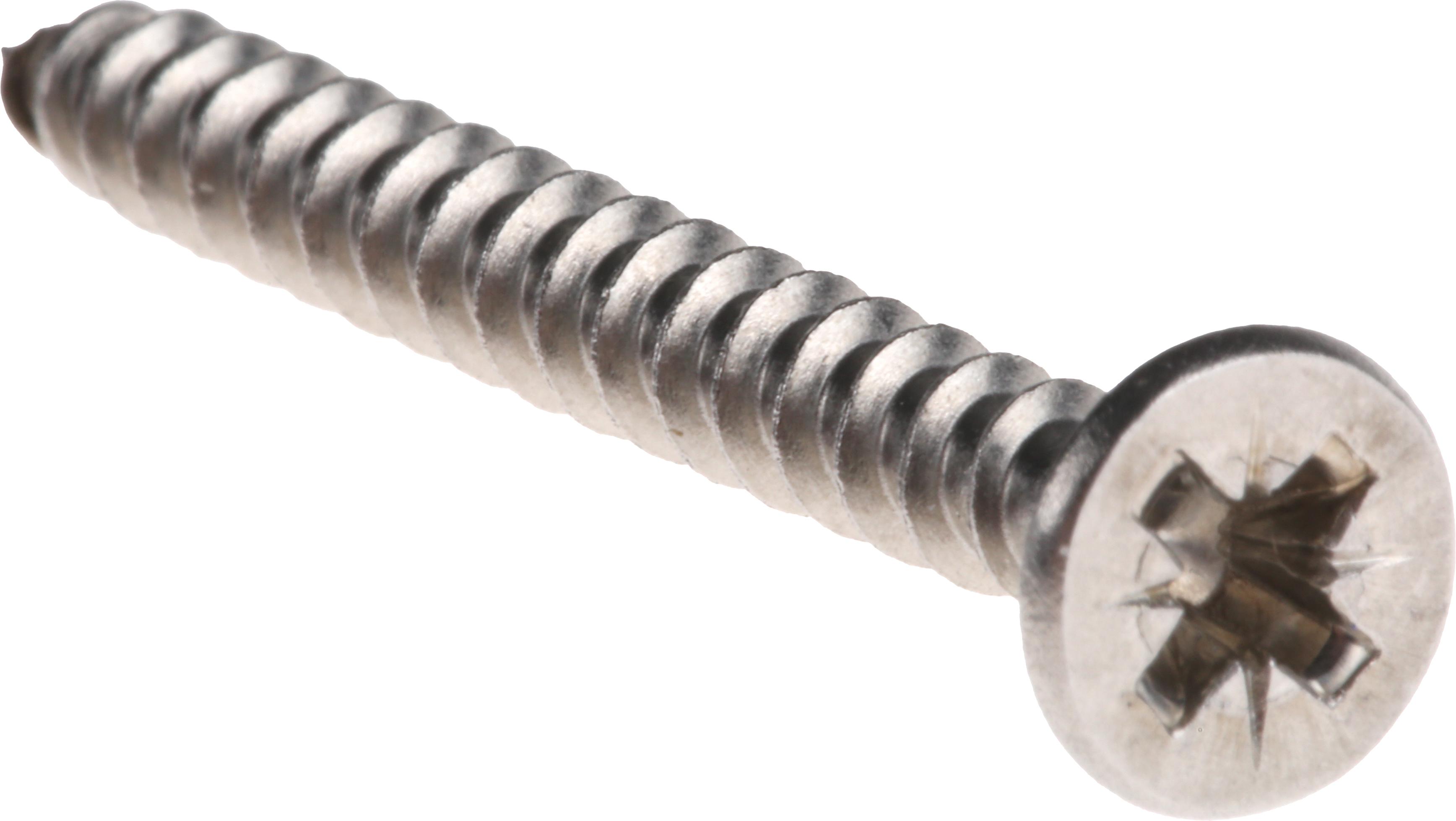 RS PRO Pozidriv Countersunk Stainless Steel Wood Screw, A2 304, 4mm Thread, 40mm Length