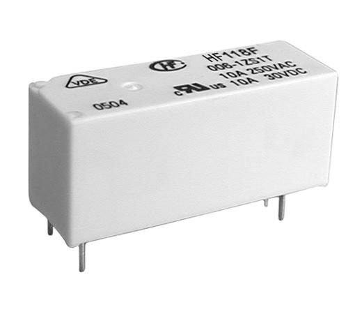 Hongfa Europe GMBH PCB Mount Power Relay, 5V dc Coil, 10A Switching Current, SPST