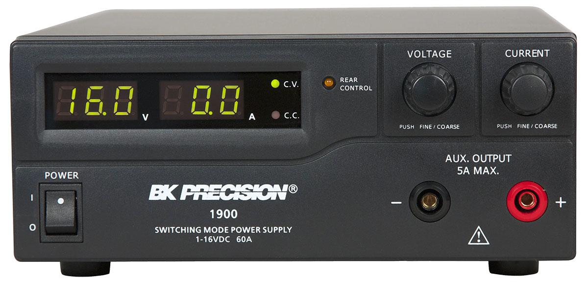 BK Precision 1900B Series Digital Bench Power Supply, 1 → 16V, 0 → 60A, 1-Output, 960W - RS Calibrated