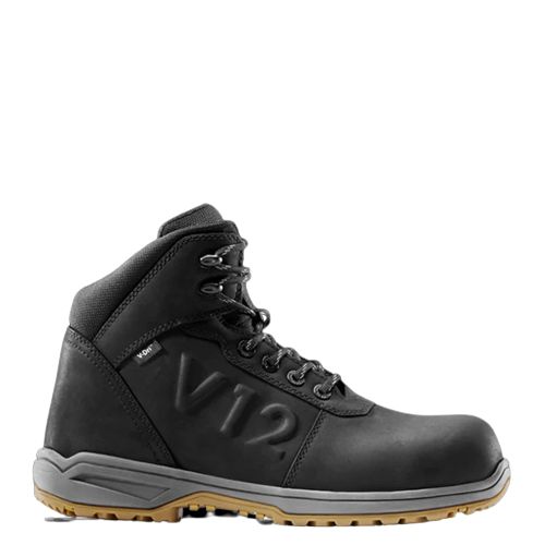 V12 Footwear LYNX IGS Black Composite Toe Capped Unisex Safety Boots, UK 10.5, EU 45
