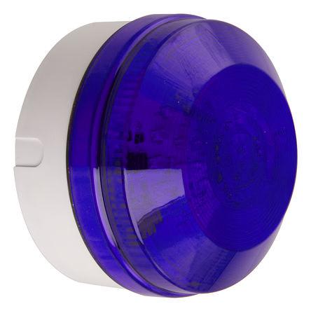 Moflash LED195 Series Blue Flashing Beacon, 20 → 30 V AC/DC, Surface Mount, Wall Mount, LED Bulb, IP65