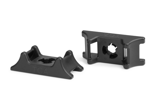 HellermannTyton Black Cable Tie Mount 23.9 mm x 52mm, 13.5mm Max. Cable Tie Width
