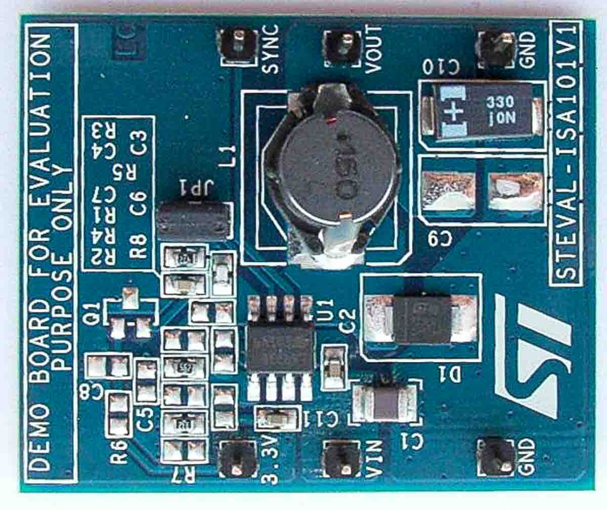 STMicroelectronics Demonstration Board Power Management for L5973D for Step-Down Switching Regulator