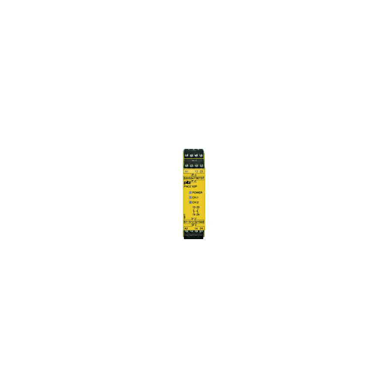 Pilz 777303 Safety Relay 24V ac/dc, Single/Dual-Channel 2 Safety Contacts
