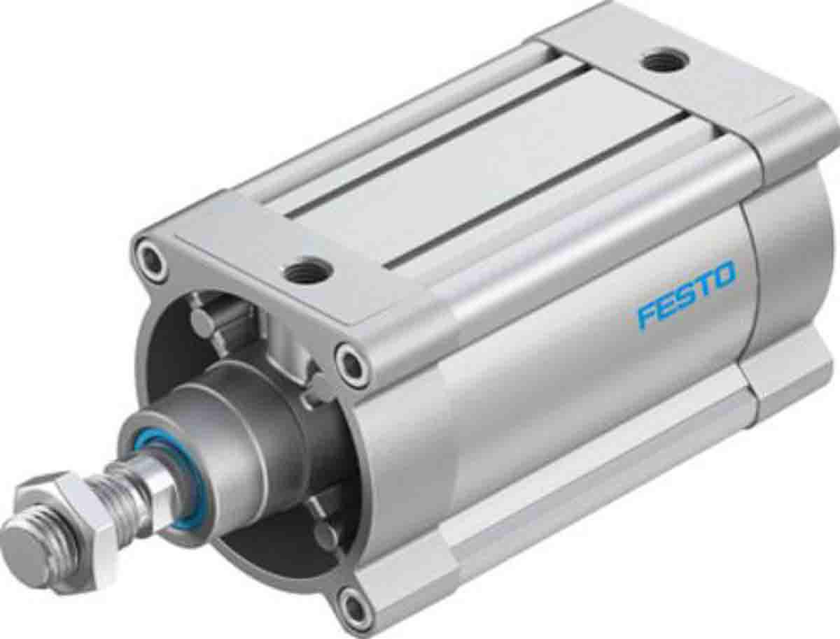 Festo Pneumatic Piston Rod Cylinder - 1804665 125 mm Bore, 100 mm DSBC-125-100-PPSA-N3 Series, Double Acting Acting