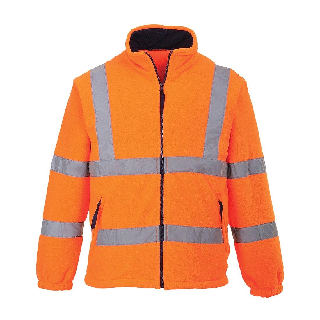 Portwest Orange Unisex Hi Vis Fleece, 4XL