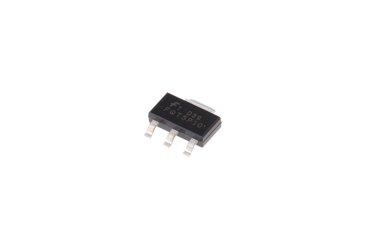 onsemi QFET Type P-Channel MOSFET, 1 A, 100 V Enhancement, 4-Pin SOT-223 FQT5P10TF