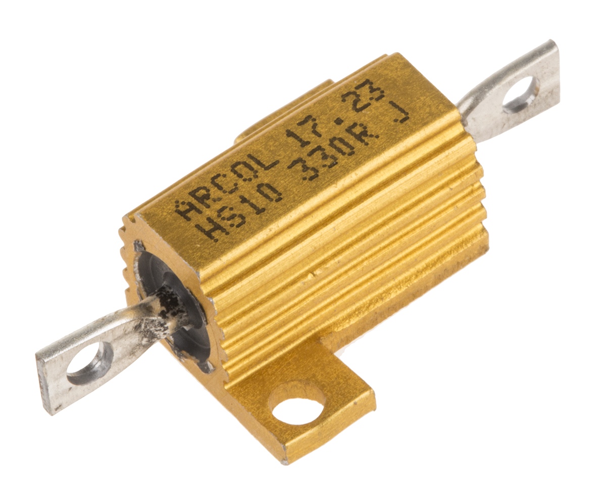 Arcol, 330Ω 10W Wire Wound Chassis Mount Resistor HS10 330R J ±5%