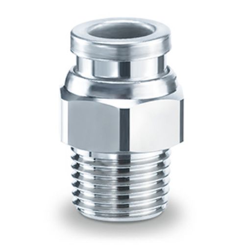 SMC KQB2 Series Male Connector, G 1/8 Male to 6 mm, Threaded-to-Tube Connection Style, KQB2H06-G01