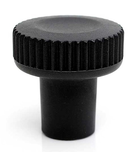 RS PRO Black Thermoplastic Thumbscrew Clamping Knob, M4, Threaded Mount