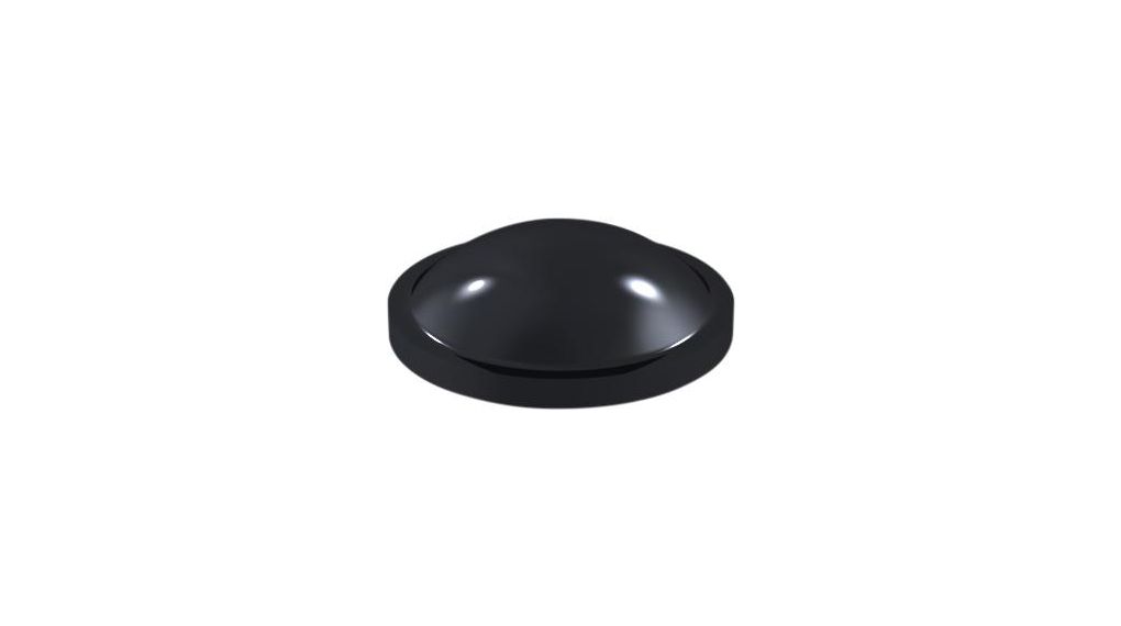 RND Hemispherical PUR Non Slip Pad, 8mm diameter 8mm width x 8mm length