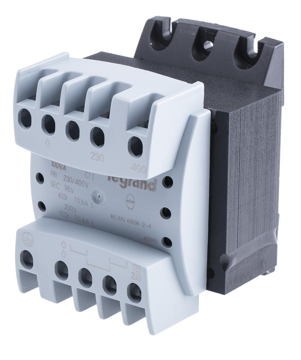 Legrand 100VA DIN Rail Transformer, 230 → 400V Primary, 115 → 230V Secondary