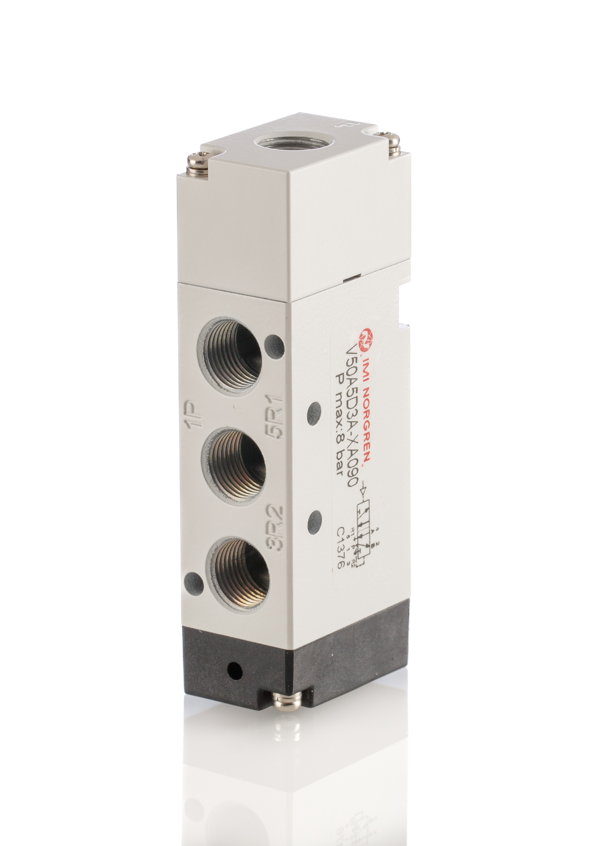 RS PRO Pneumatic Distributor - Pilot/Spring G 1/8 V50 Series