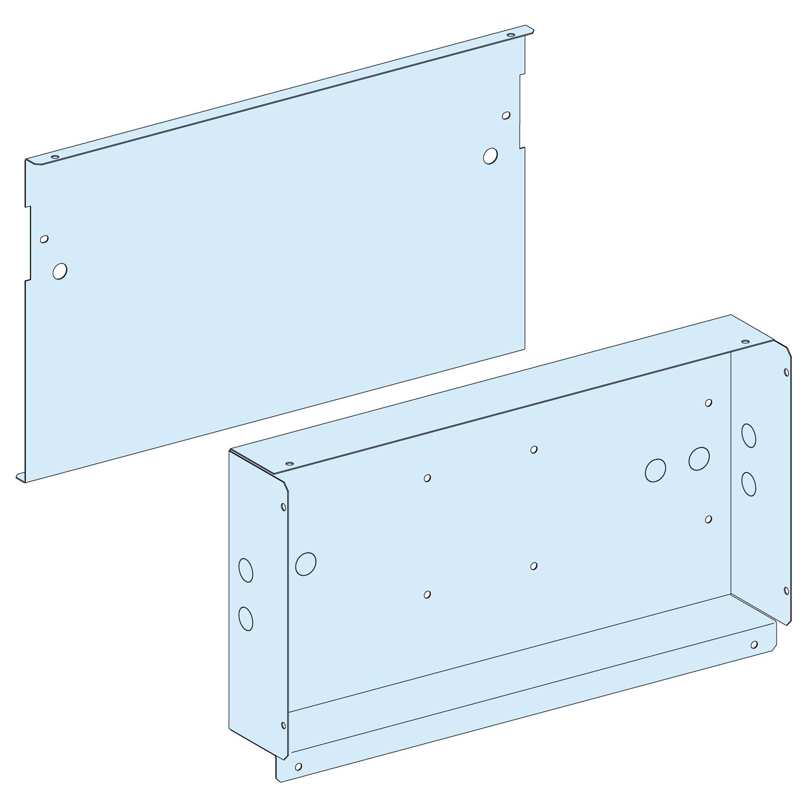 Schneider Electric Cable Clamp, Busbar Cover, 653mm x 577 mm, White, Pk-1