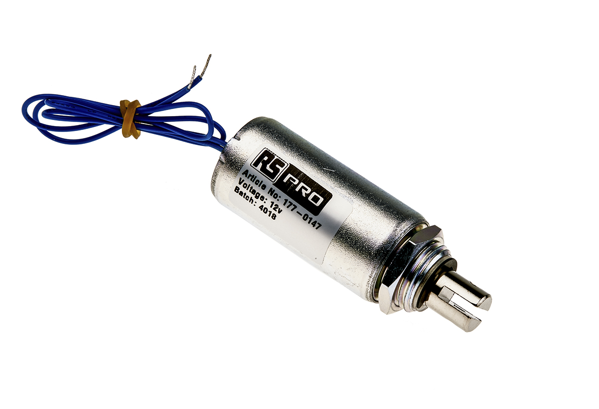 RS PRO Linear Solenoid, 12 V dc