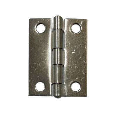 RS PRO Stainless Steel Butt Hinge, Screw Fixing, 50mm x 38mm x 1.2mm