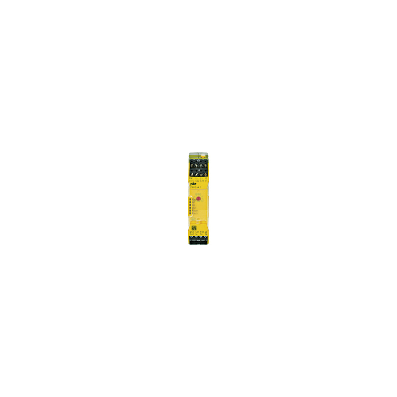 Pilz 750 1 Auxiliary Contacts Safety Relay 24V dc, Single/Dual-Channel 3 Safety Contacts
