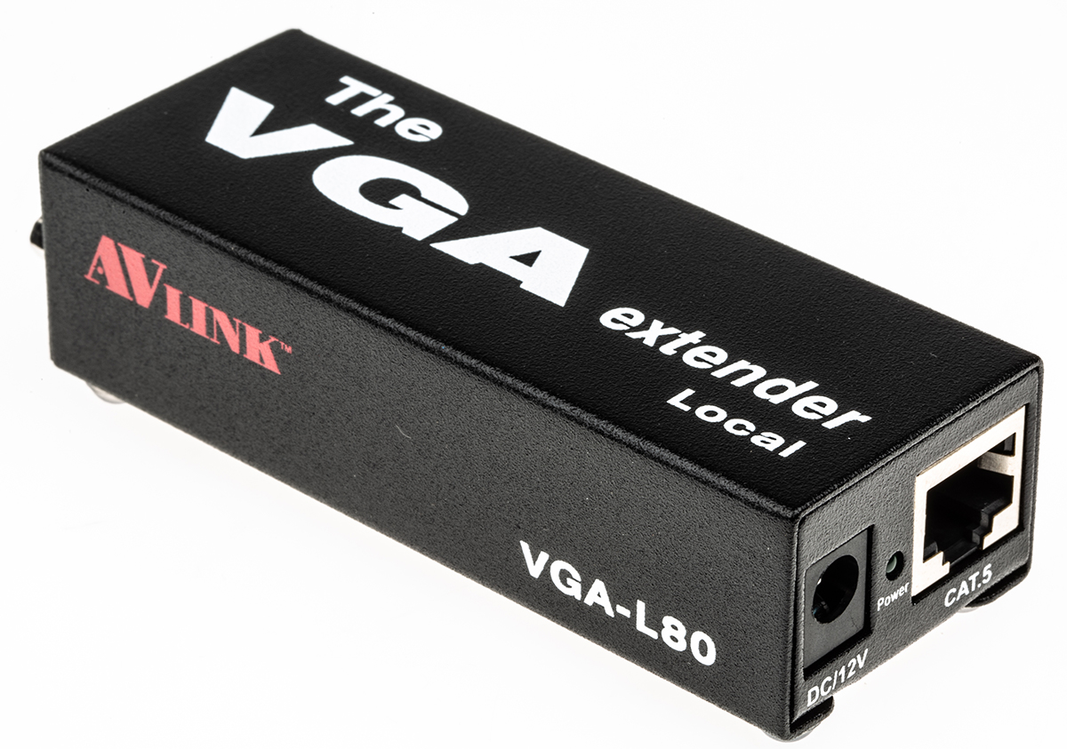 NewLink VGA over CATx Extender Pair 80m, 2048 x 1536 Maximum Resolution