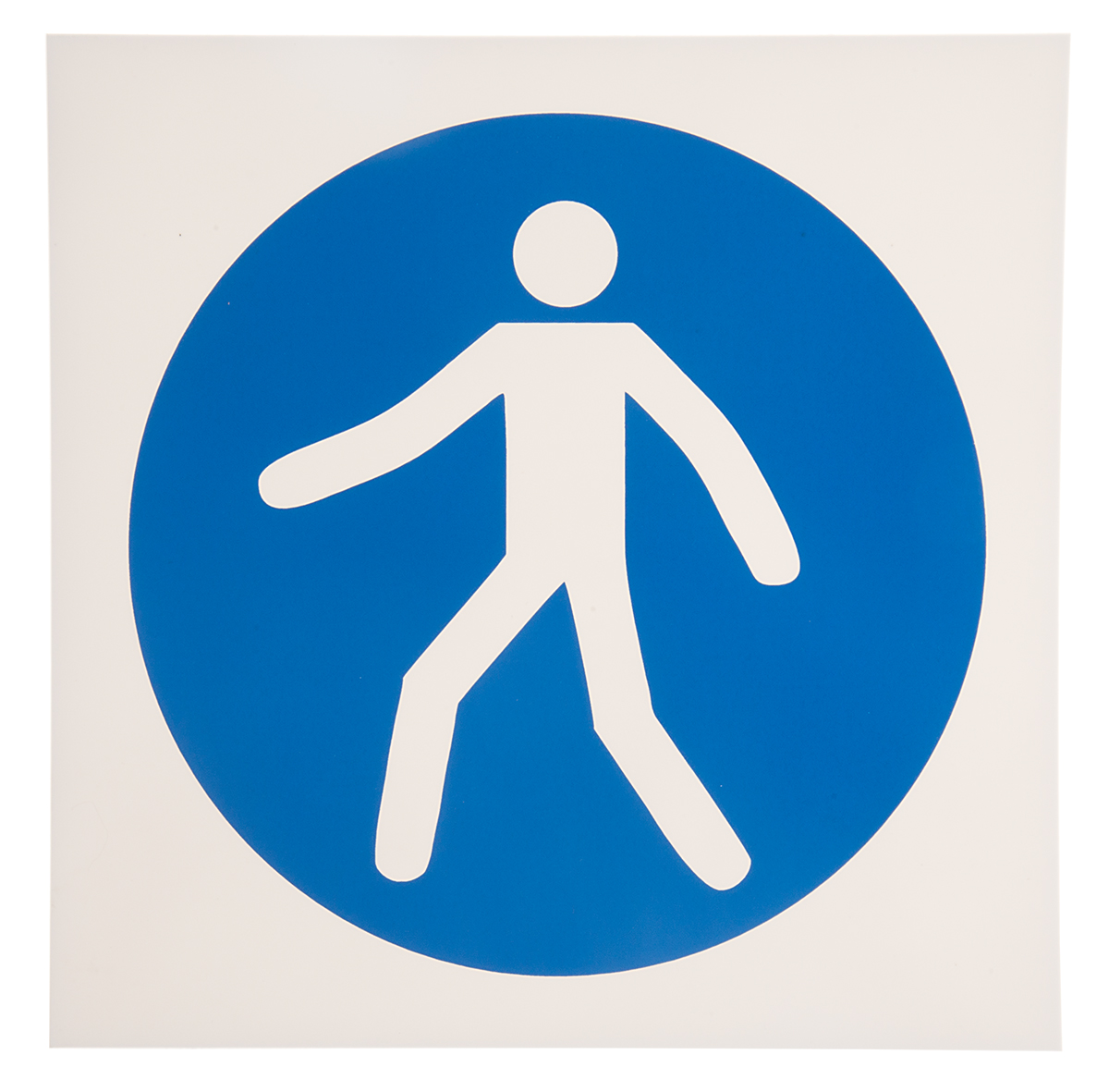 RS PRO Plastic Mandatory Use This Walkway Sign With Pictogram Only Text