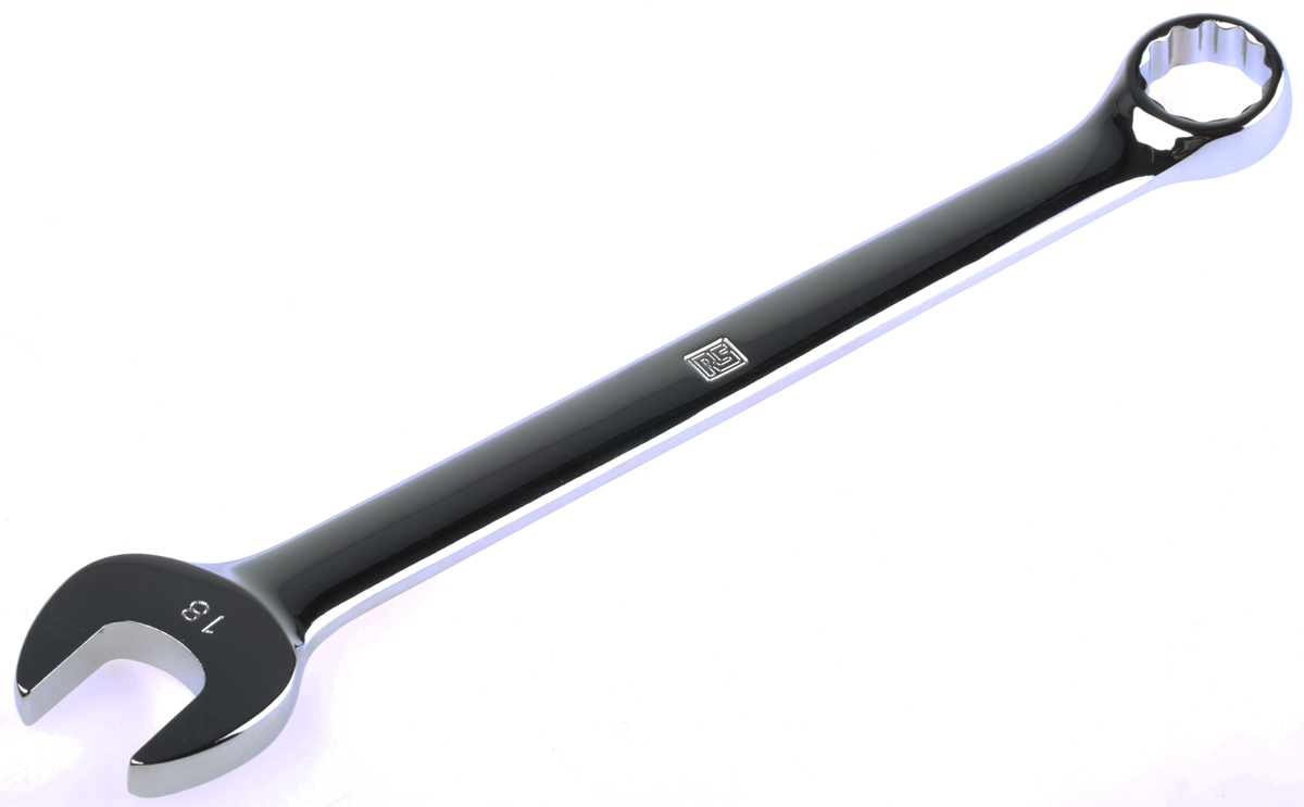 RS PRO Combination Spanner, 18mm, Metric, Double Ended