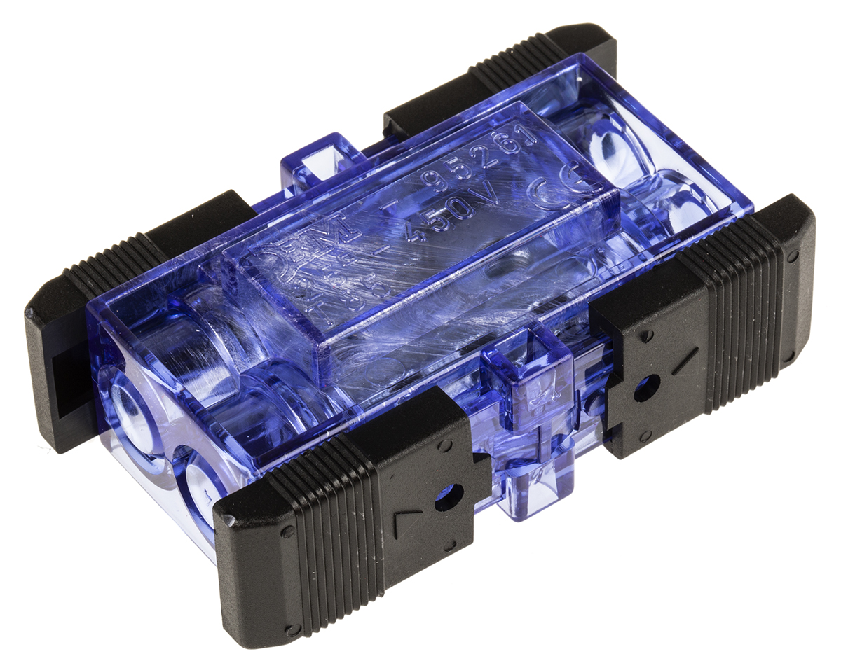 RS PRO Non-Fused Terminal Block, 2-Way, 101A, 10 → 25 mm² Wire, Screw Down Termination