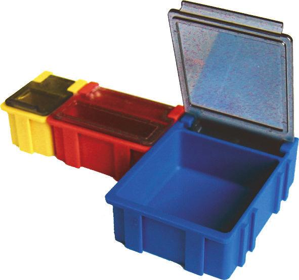 Licefa Yellow ABS Compartment Box, 21mm x 56mm x 42mm