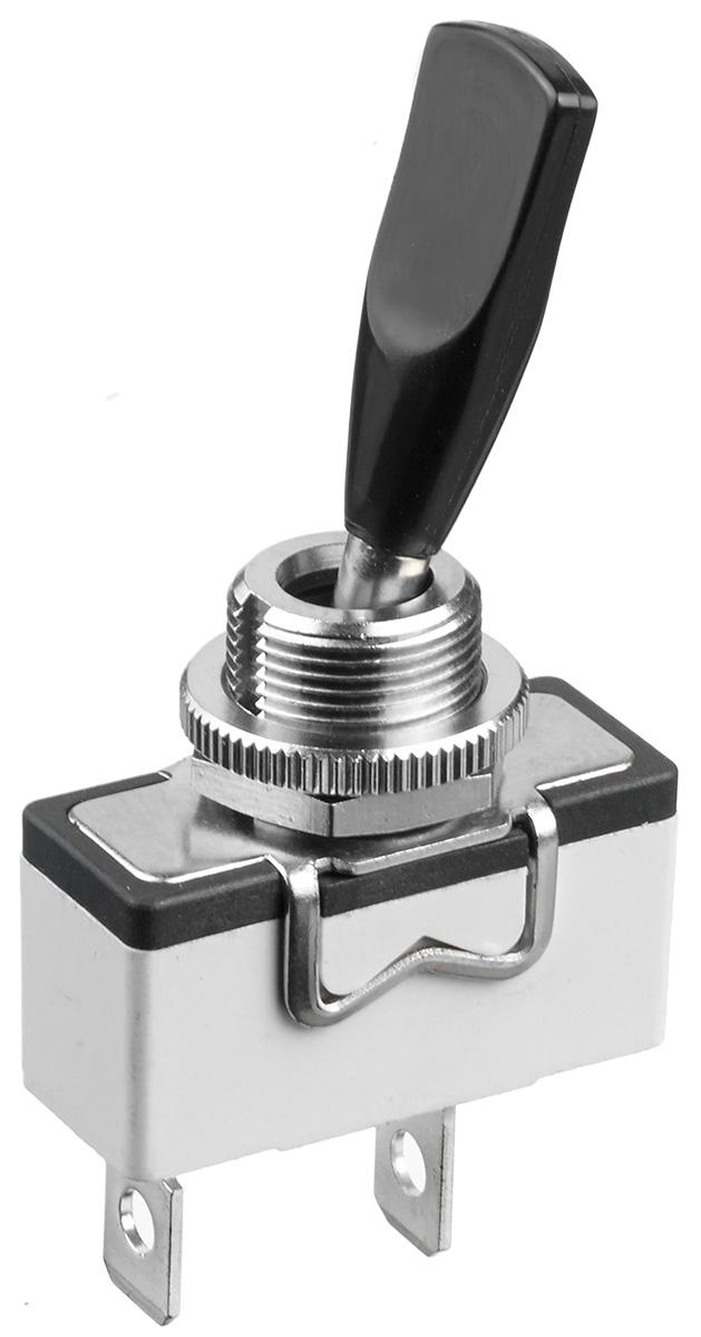 APEM Toggle Switch, Panel Mount, On-Off, SPST, Solder Lug Terminal, 250V ac