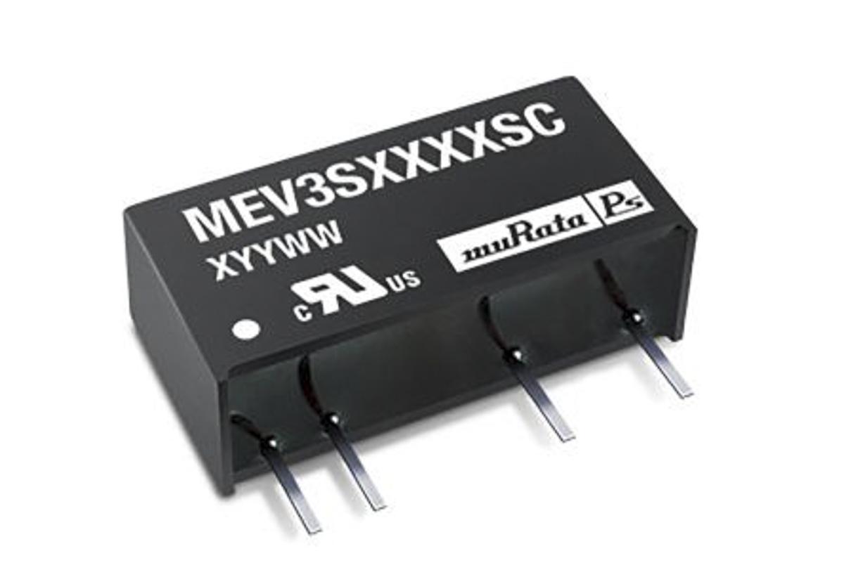 Murata Power Solutions MEV3 DC-DC Converter, 9V dc/ 333mA Output, 4.5 → 5.5 V dc Input, 3W, Through Hole, +85°C