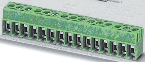 Phoenix Contact PT 1.5/15-5.0-H Series PCB Terminal Block, 5mm Pitch, Through Hole Mount, 1-Row, Screw Termination