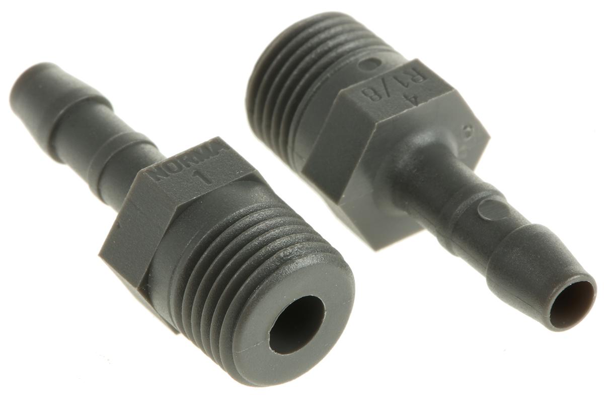 RS PRO Hose Connector, Straight Hose Tail Adaptor, R 1/8in 4mm ID